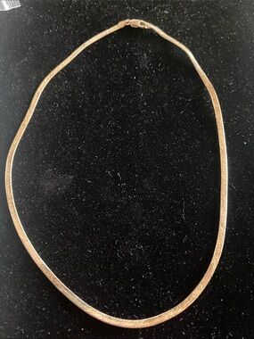 925 Sterling Italy Herringbone Necklace Class of 89.